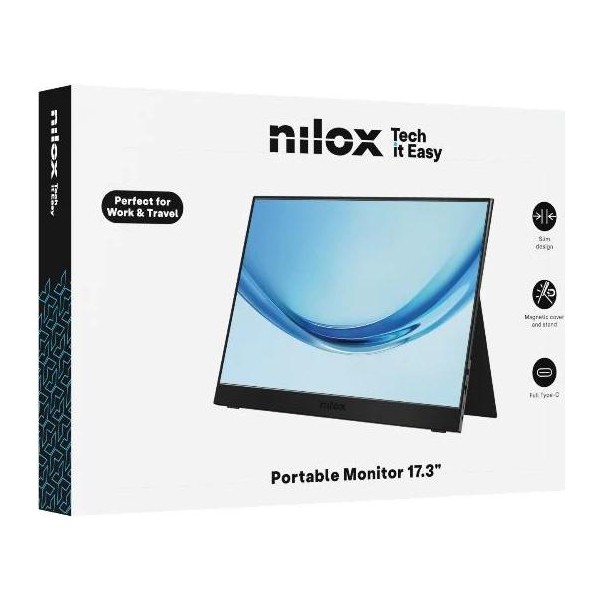Nilox nxmp17fhd601 monitor portátil 17.3" 60hz mm